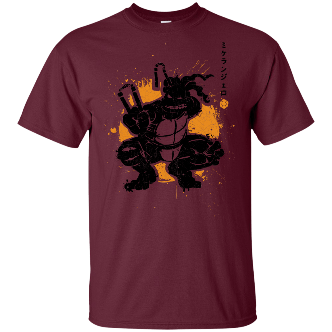 T-Shirts Maroon / YXS TMNT - Nunchaku Warrior Youth T-Shirt