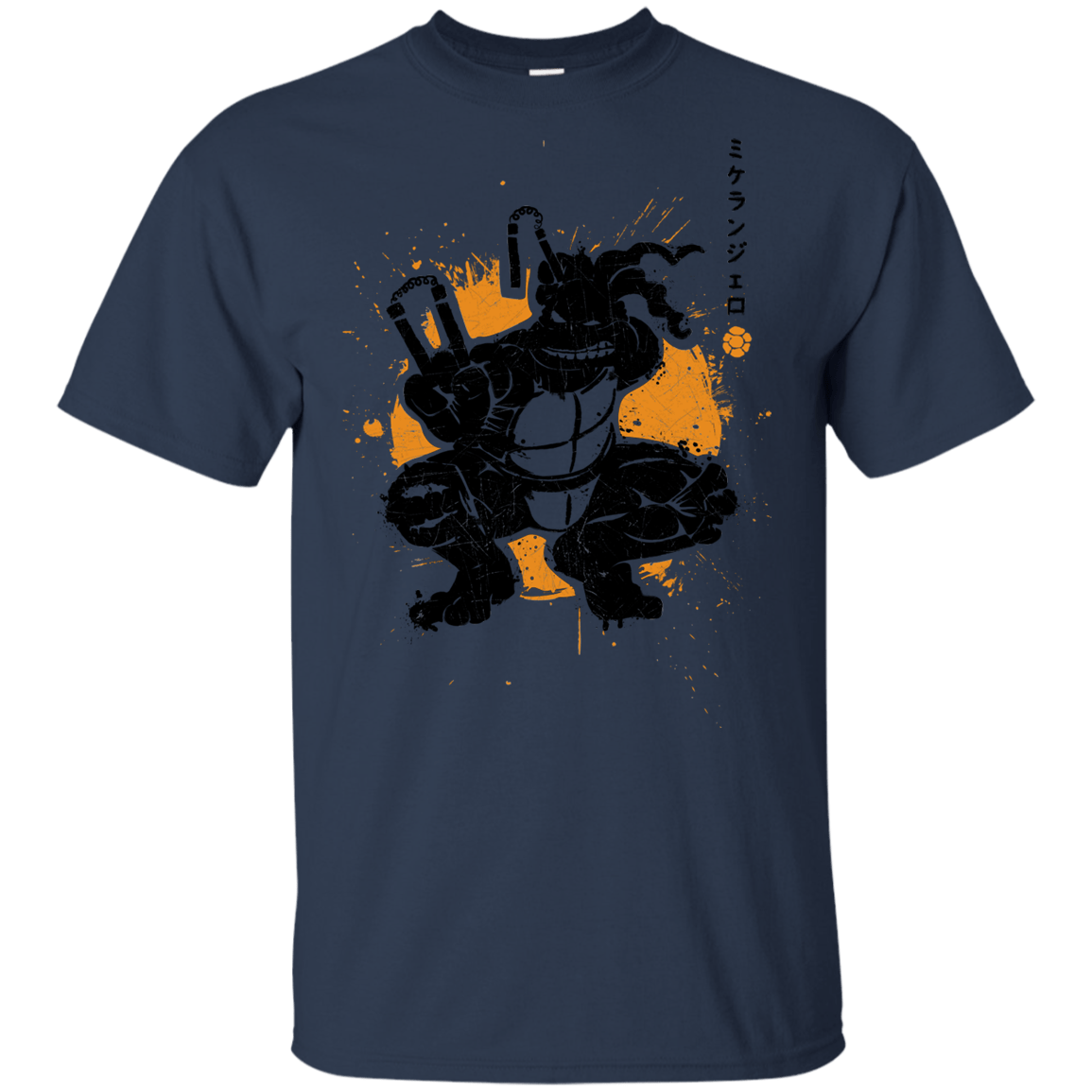 T-Shirts Navy / YXS TMNT - Nunchaku Warrior Youth T-Shirt