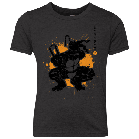 T-Shirts Vintage Black / YXS TMNT - Nunchaku Warrior Youth Triblend T-Shirt