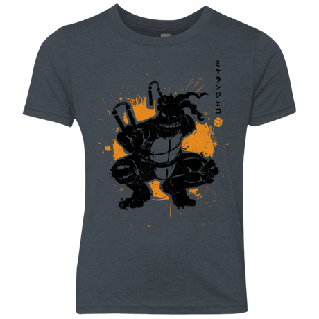 T-Shirts Vintage Navy / YXS TMNT - Nunchaku Warrior Youth Triblend T-Shirt