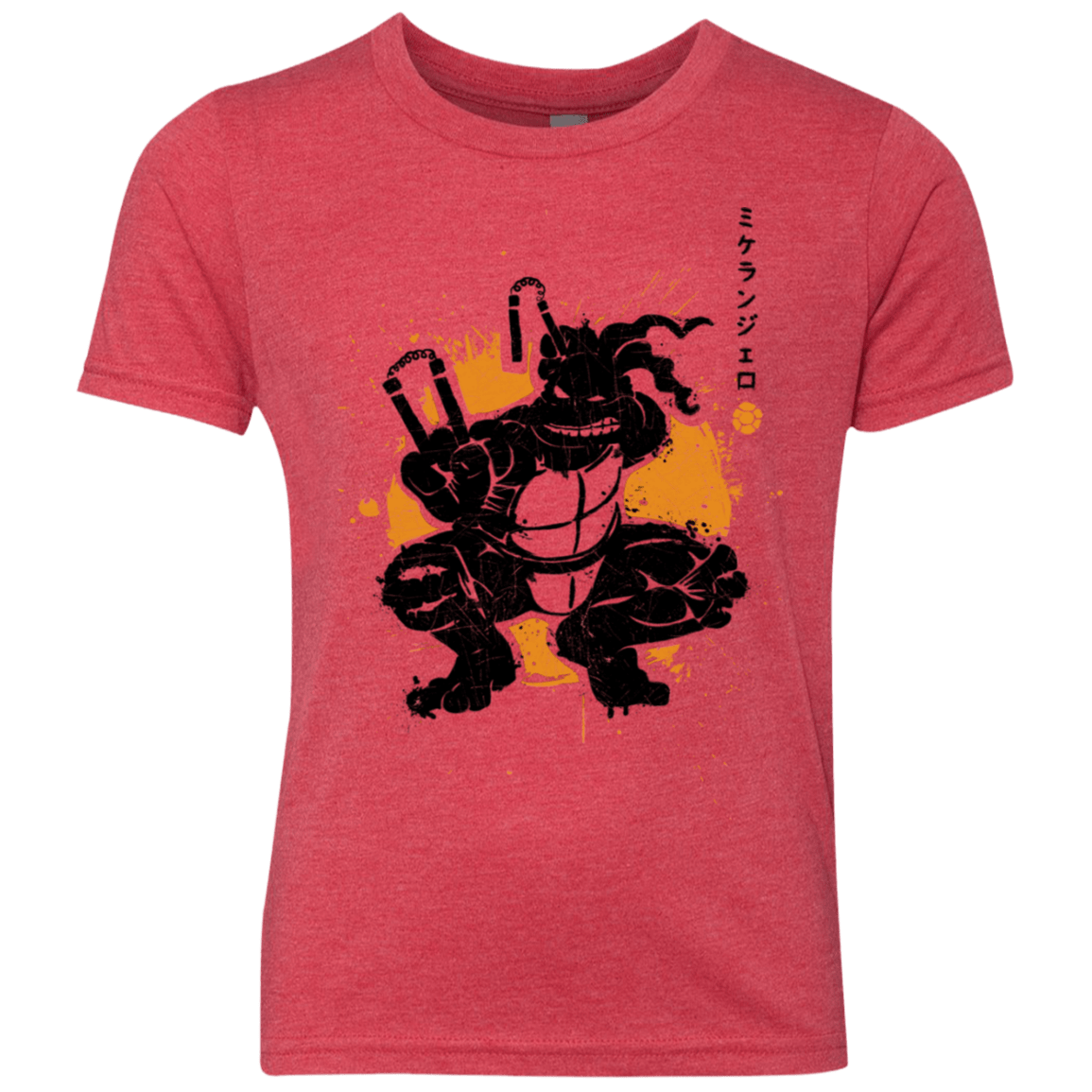 T-Shirts Vintage Red / YXS TMNT - Nunchaku Warrior Youth Triblend T-Shirt