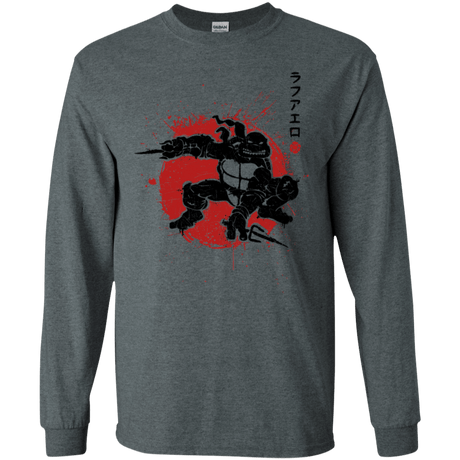 T-Shirts Dark Heather / S TMNT - Sai Warrior Men's Long Sleeve T-Shirt