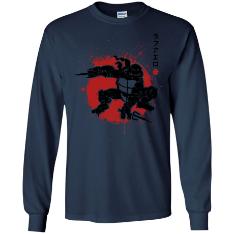 T-Shirts Navy / S TMNT - Sai Warrior Men's Long Sleeve T-Shirt