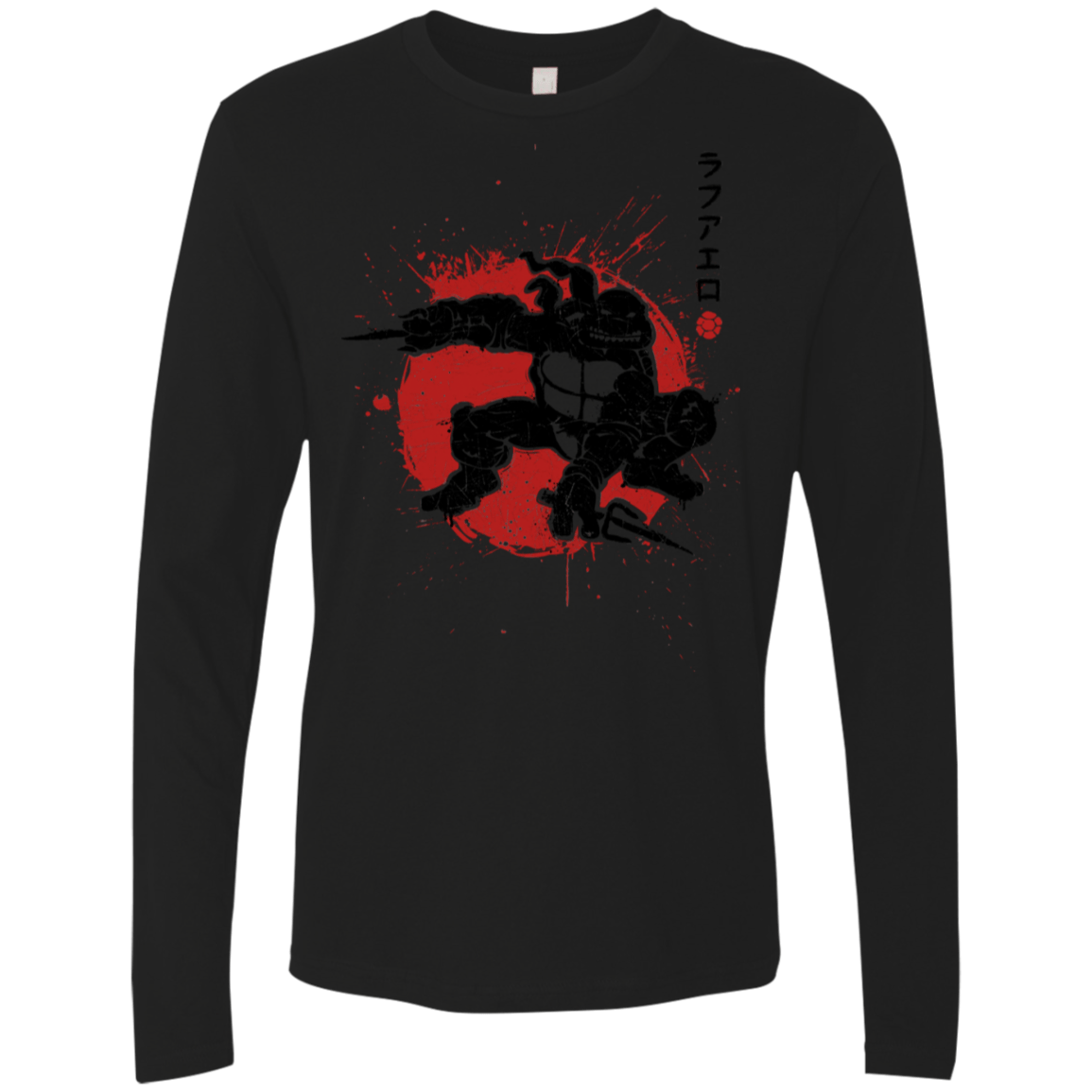 T-Shirts Black / S TMNT - Sai Warrior Men's Premium Long Sleeve