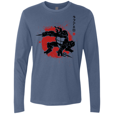 T-Shirts Indigo / S TMNT - Sai Warrior Men's Premium Long Sleeve