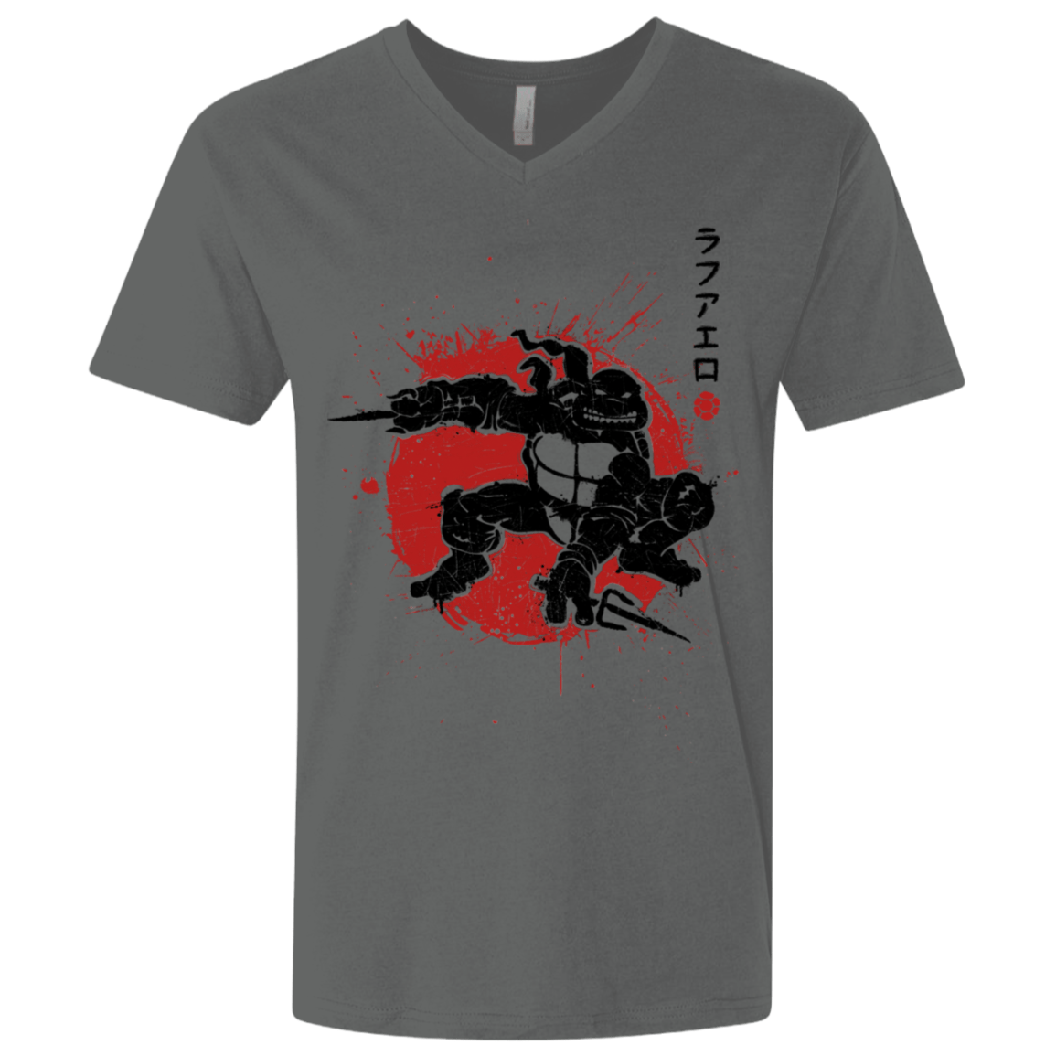 T-Shirts Heavy Metal / X-Small TMNT - Sai Warrior Men's Premium V-Neck
