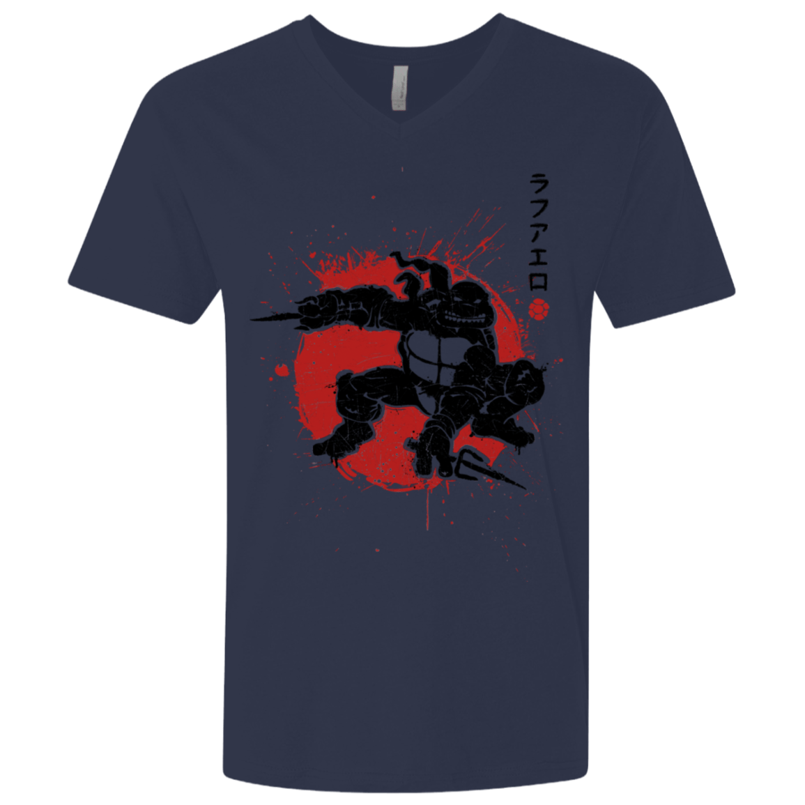 T-Shirts Midnight Navy / X-Small TMNT - Sai Warrior Men's Premium V-Neck