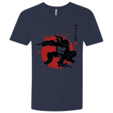T-Shirts Midnight Navy / X-Small TMNT - Sai Warrior Men's Premium V-Neck