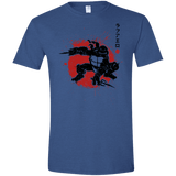 T-Shirts Heather Royal / X-Small TMNT - Sai Warrior Men's Semi-Fitted Softstyle