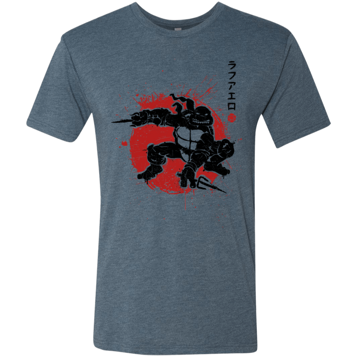 T-Shirts Indigo / S TMNT - Sai Warrior Men's Triblend T-Shirt