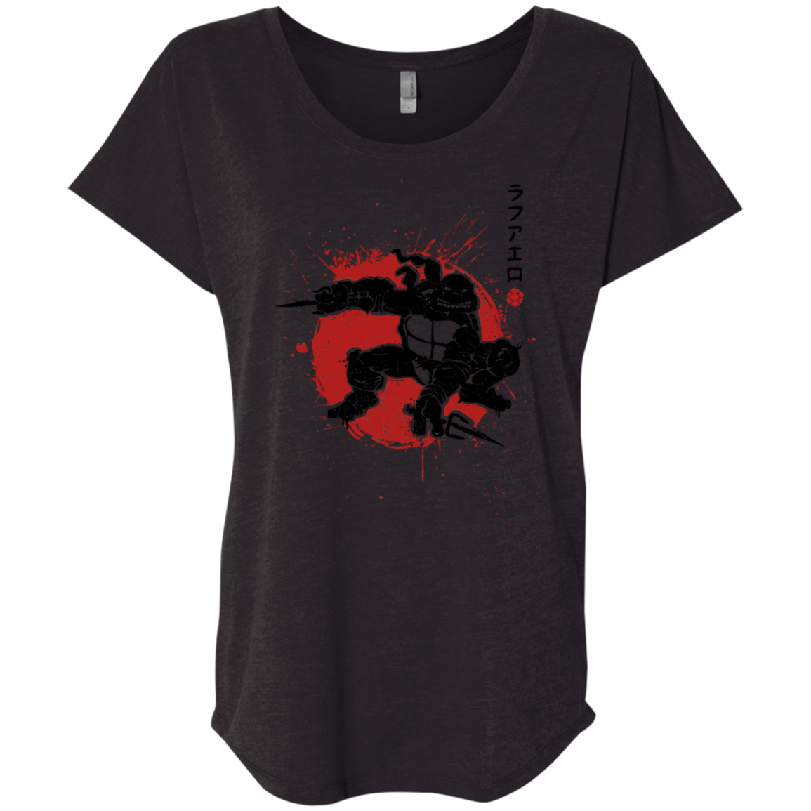 T-Shirts Vintage Black / X-Small TMNT - Sai Warrior Triblend Dolman Sleeve