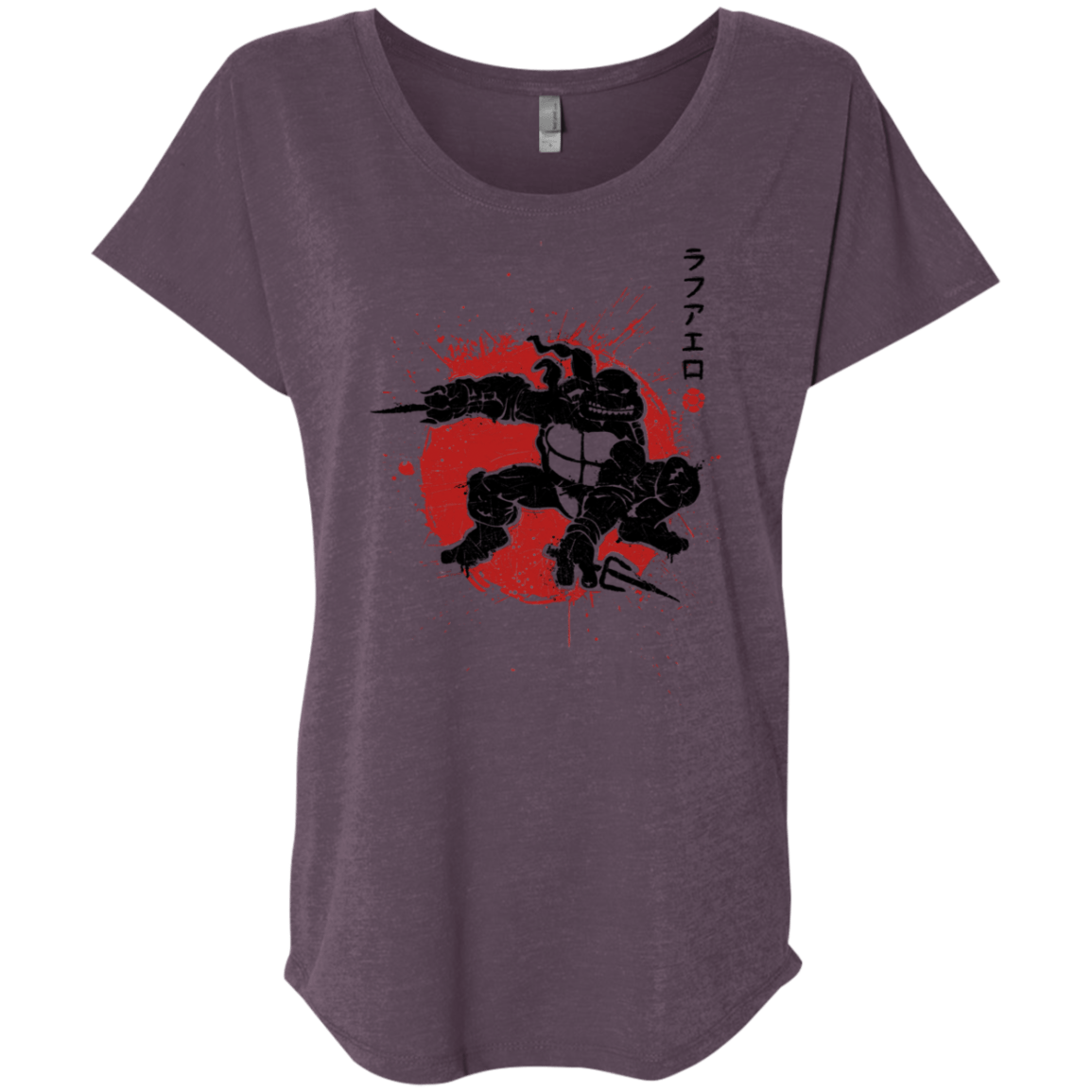 T-Shirts Vintage Purple / X-Small TMNT - Sai Warrior Triblend Dolman Sleeve