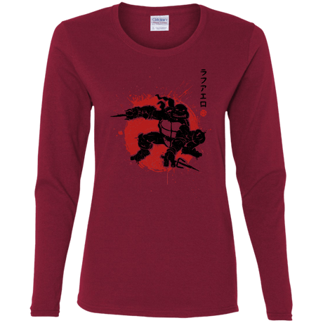 T-Shirts Cardinal / S TMNT - Sai Warrior Women's Long Sleeve T-Shirt