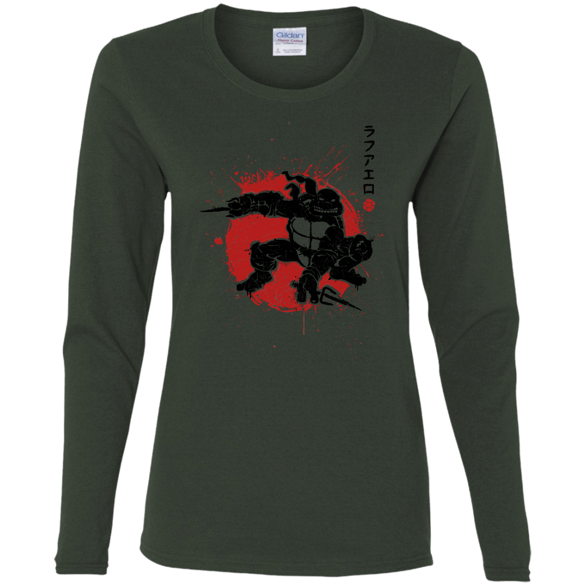 T-Shirts Forest / S TMNT - Sai Warrior Women's Long Sleeve T-Shirt