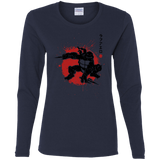 T-Shirts Navy / S TMNT - Sai Warrior Women's Long Sleeve T-Shirt