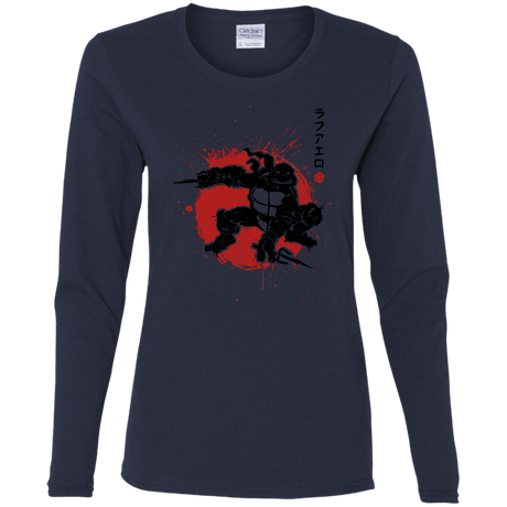 T-Shirts Navy / S TMNT - Sai Warrior Women's Long Sleeve T-Shirt