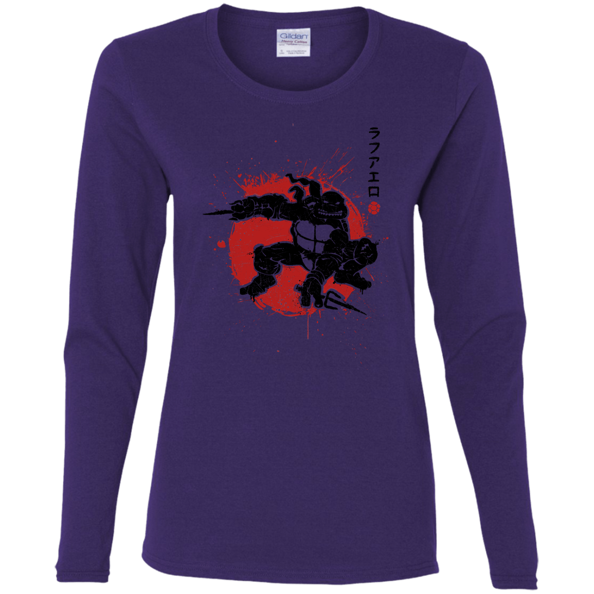 T-Shirts Purple / S TMNT - Sai Warrior Women's Long Sleeve T-Shirt