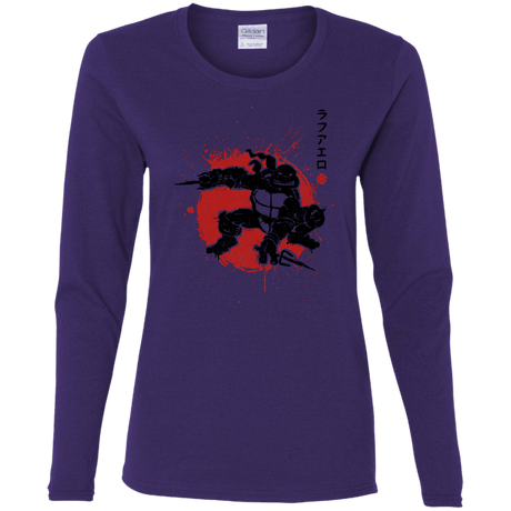 T-Shirts Purple / S TMNT - Sai Warrior Women's Long Sleeve T-Shirt