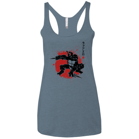 T-Shirts Indigo / X-Small TMNT - Sai Warrior Women's Triblend Racerback Tank