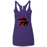 T-Shirts Purple Rush / X-Small TMNT - Sai Warrior Women's Triblend Racerback Tank