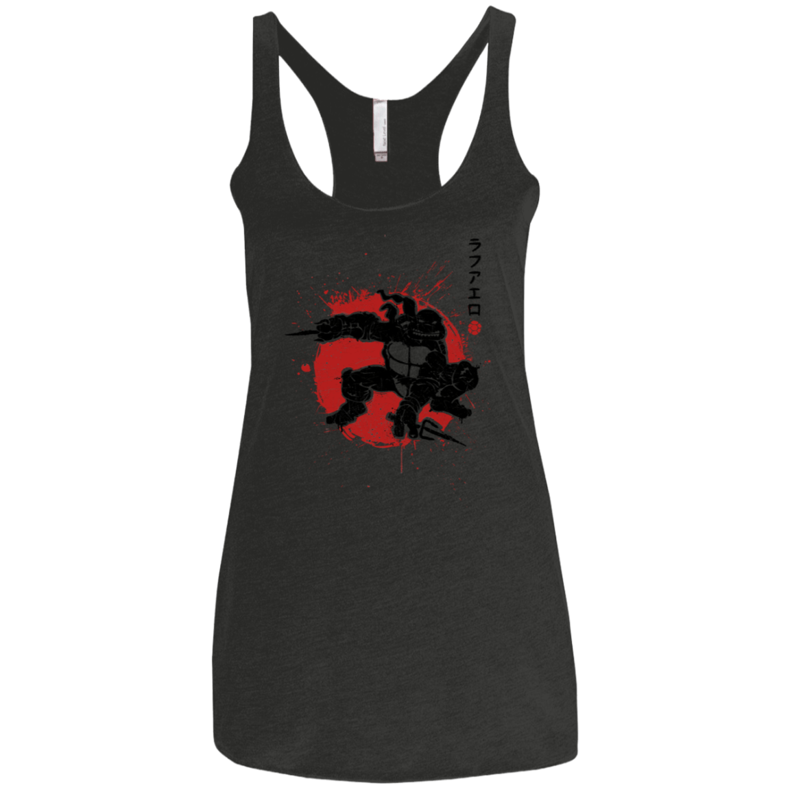 T-Shirts Vintage Black / X-Small TMNT - Sai Warrior Women's Triblend Racerback Tank
