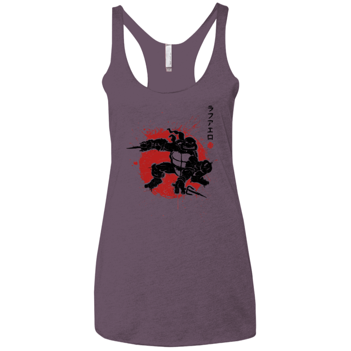 T-Shirts Vintage Purple / X-Small TMNT - Sai Warrior Women's Triblend Racerback Tank