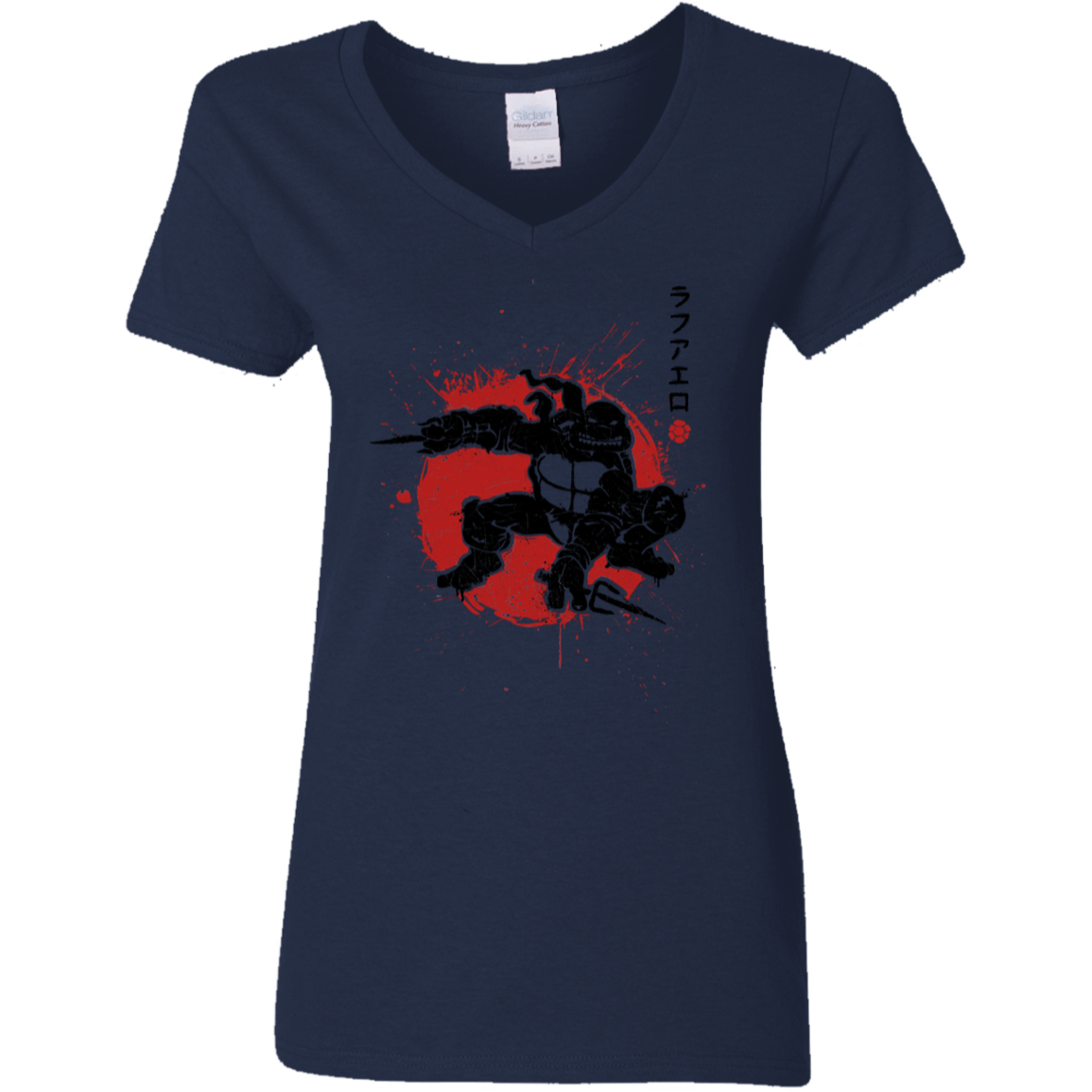 T-Shirts Navy / S TMNT - Sai Warrior Women's V-Neck T-Shirt