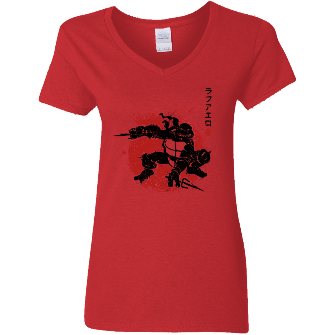 T-Shirts Red / S TMNT - Sai Warrior Women's V-Neck T-Shirt