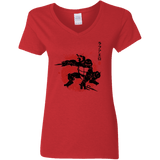 T-Shirts Red / S TMNT - Sai Warrior Women's V-Neck T-Shirt