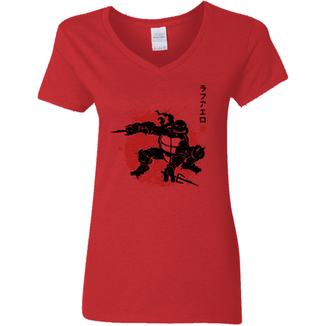 T-Shirts Red / S TMNT - Sai Warrior Women's V-Neck T-Shirt