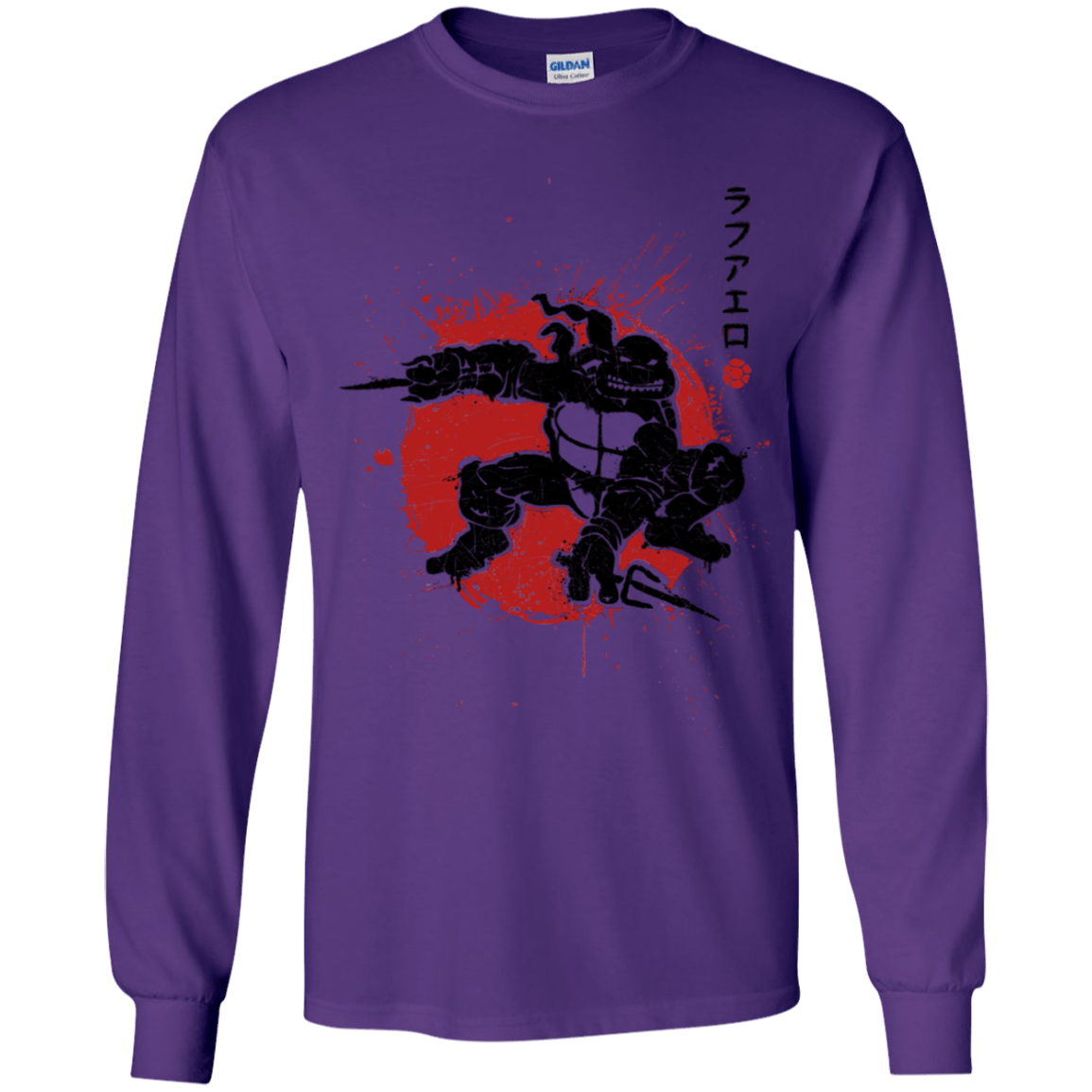 T-Shirts Purple / YS TMNT - Sai Warrior Youth Long Sleeve T-Shirt
