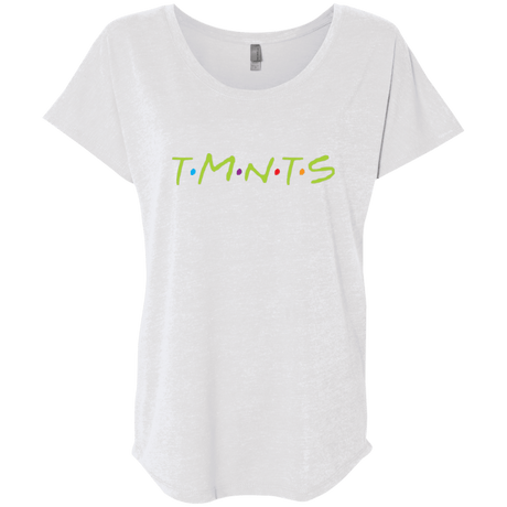 T-Shirts Heather White / X-Small TMNTS Triblend Dolman Sleeve