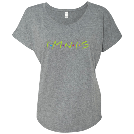 T-Shirts Premium Heather / X-Small TMNTS Triblend Dolman Sleeve