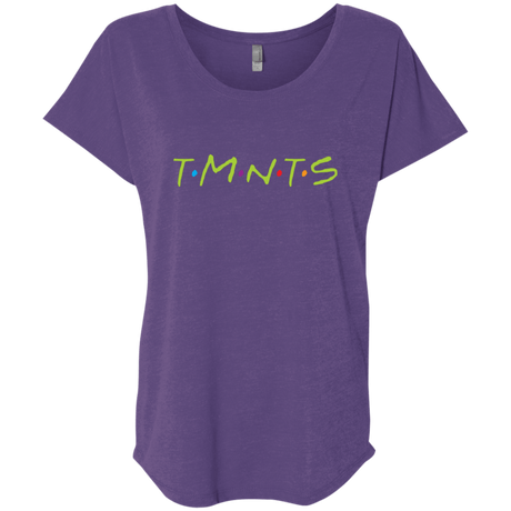 T-Shirts Purple Rush / X-Small TMNTS Triblend Dolman Sleeve