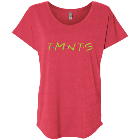 T-Shirts Vintage Red / X-Small TMNTS Triblend Dolman Sleeve