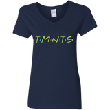 T-Shirts Navy / S TMNTS Women's V-Neck T-Shirt