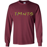 T-Shirts Maroon / YS TMNTS Youth Long Sleeve T-Shirt