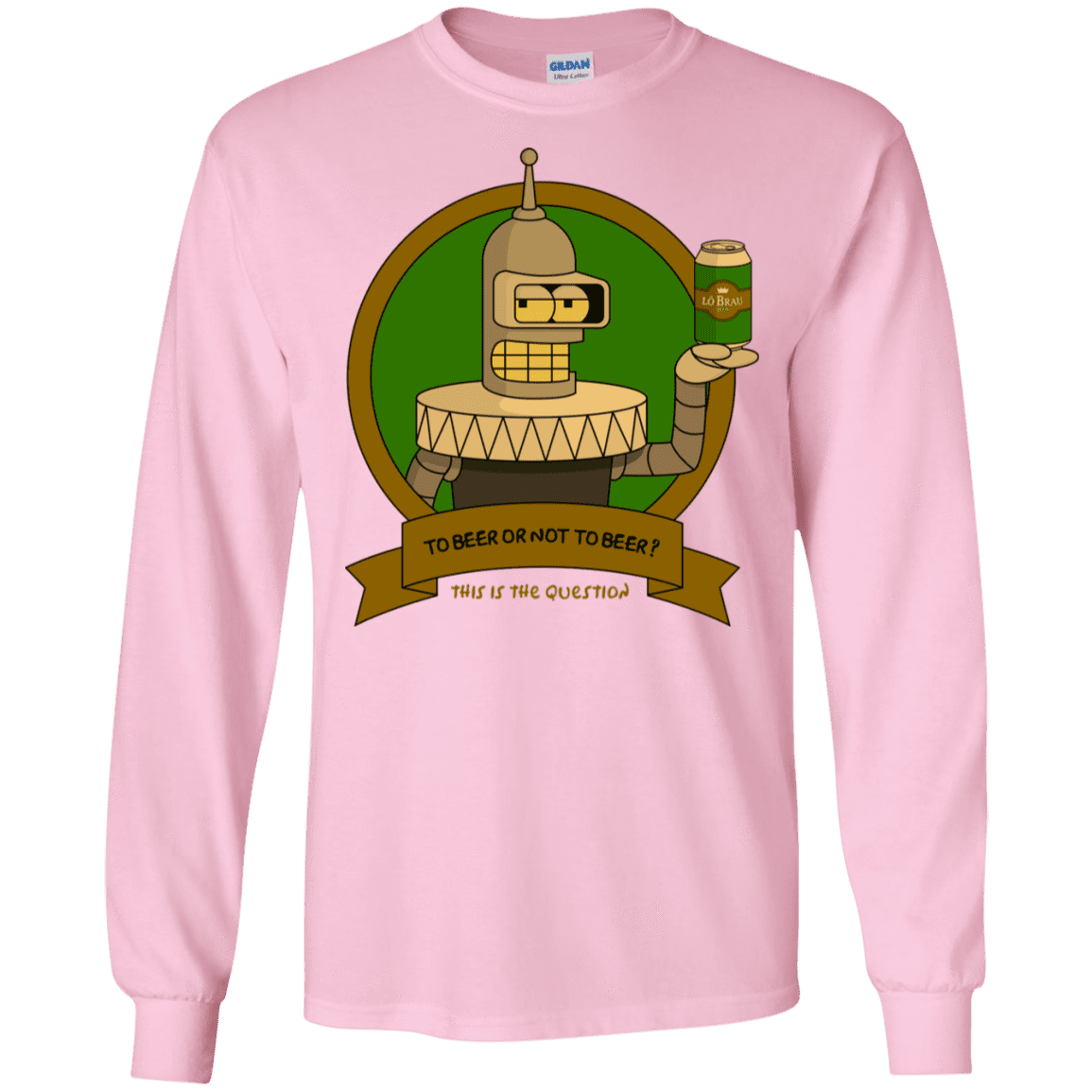 T-Shirts Light Pink / S To Beer or not to Beer Bender Edition Men's Long Sleeve T-Shirt