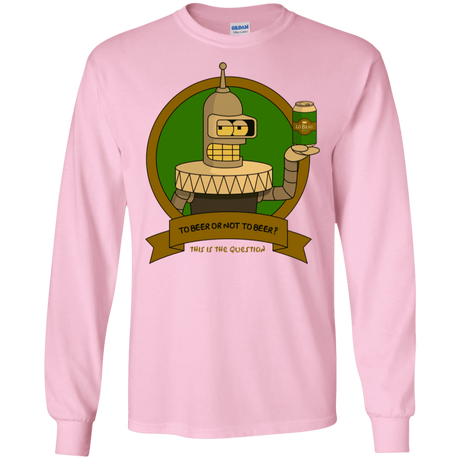 T-Shirts Light Pink / S To Beer or not to Beer Bender Edition Men's Long Sleeve T-Shirt