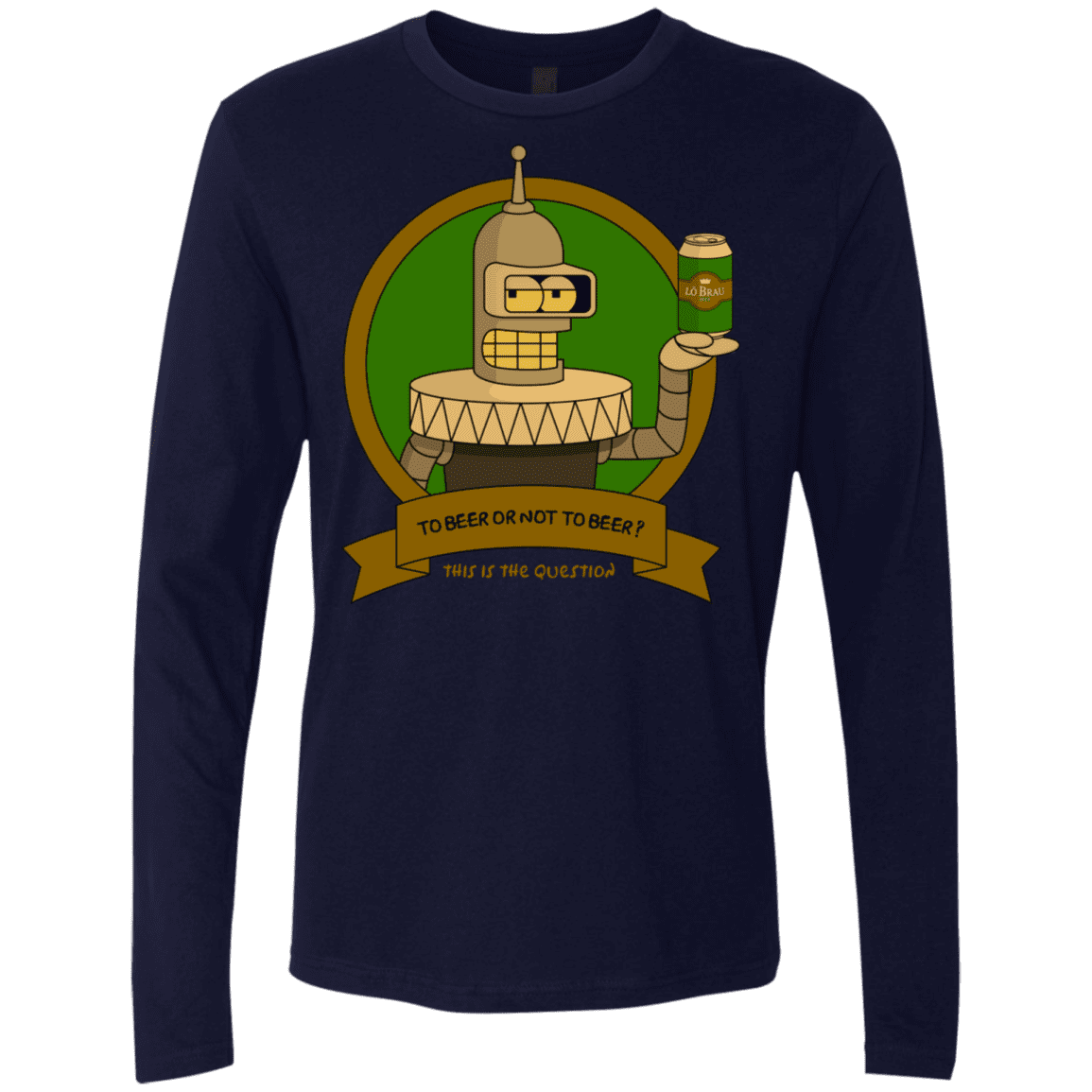 T-Shirts Midnight Navy / S To Beer or not to Beer Bender Edition Men's Premium Long Sleeve