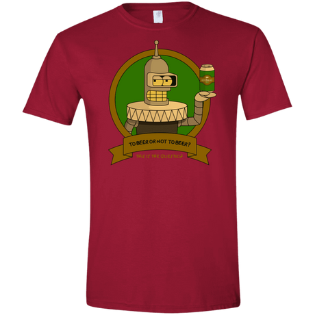 T-Shirts Cardinal Red / S To Beer or not to Beer Bender Edition Men's Semi-Fitted Softstyle