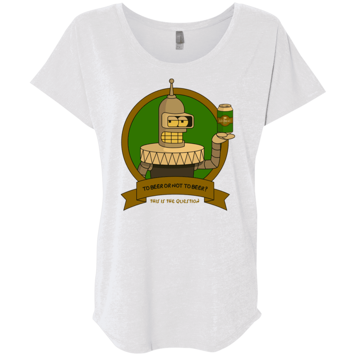 T-Shirts Heather White / X-Small To Beer or not to Beer Bender Edition Triblend Dolman Sleeve