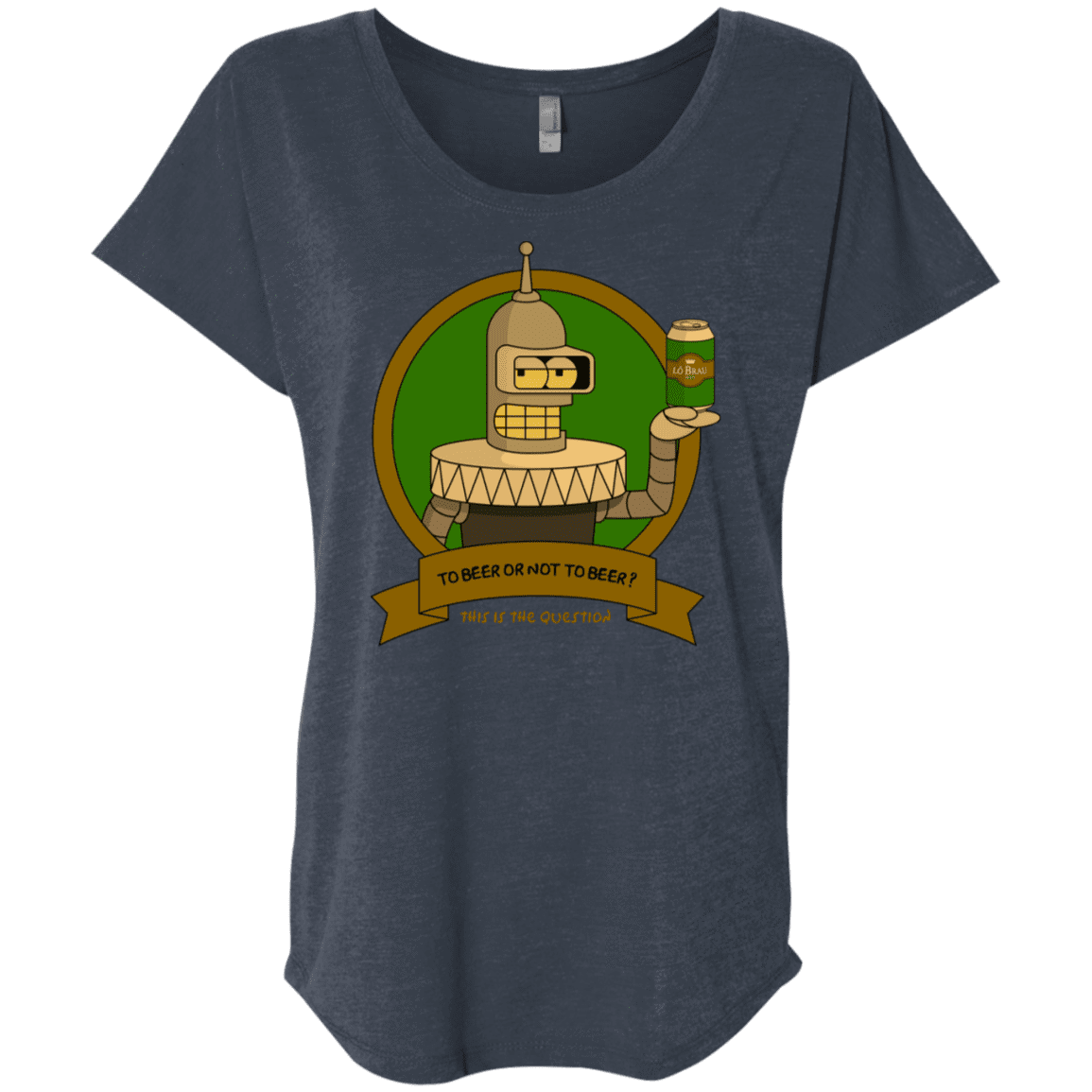 T-Shirts Vintage Navy / X-Small To Beer or not to Beer Bender Edition Triblend Dolman Sleeve