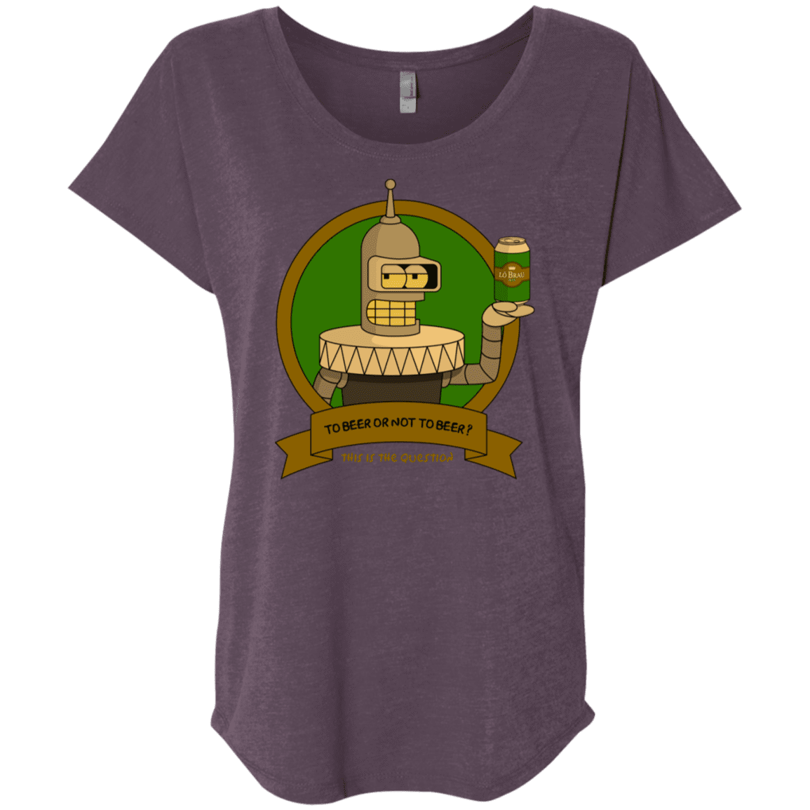 T-Shirts Vintage Purple / X-Small To Beer or not to Beer Bender Edition Triblend Dolman Sleeve