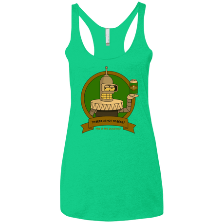 T-Shirts Envy / X-Small To Beer or not to Beer Bender Edition Women's Triblend Racerback Tank