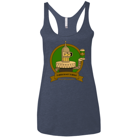 T-Shirts Vintage Navy / X-Small To Beer or not to Beer Bender Edition Women's Triblend Racerback Tank