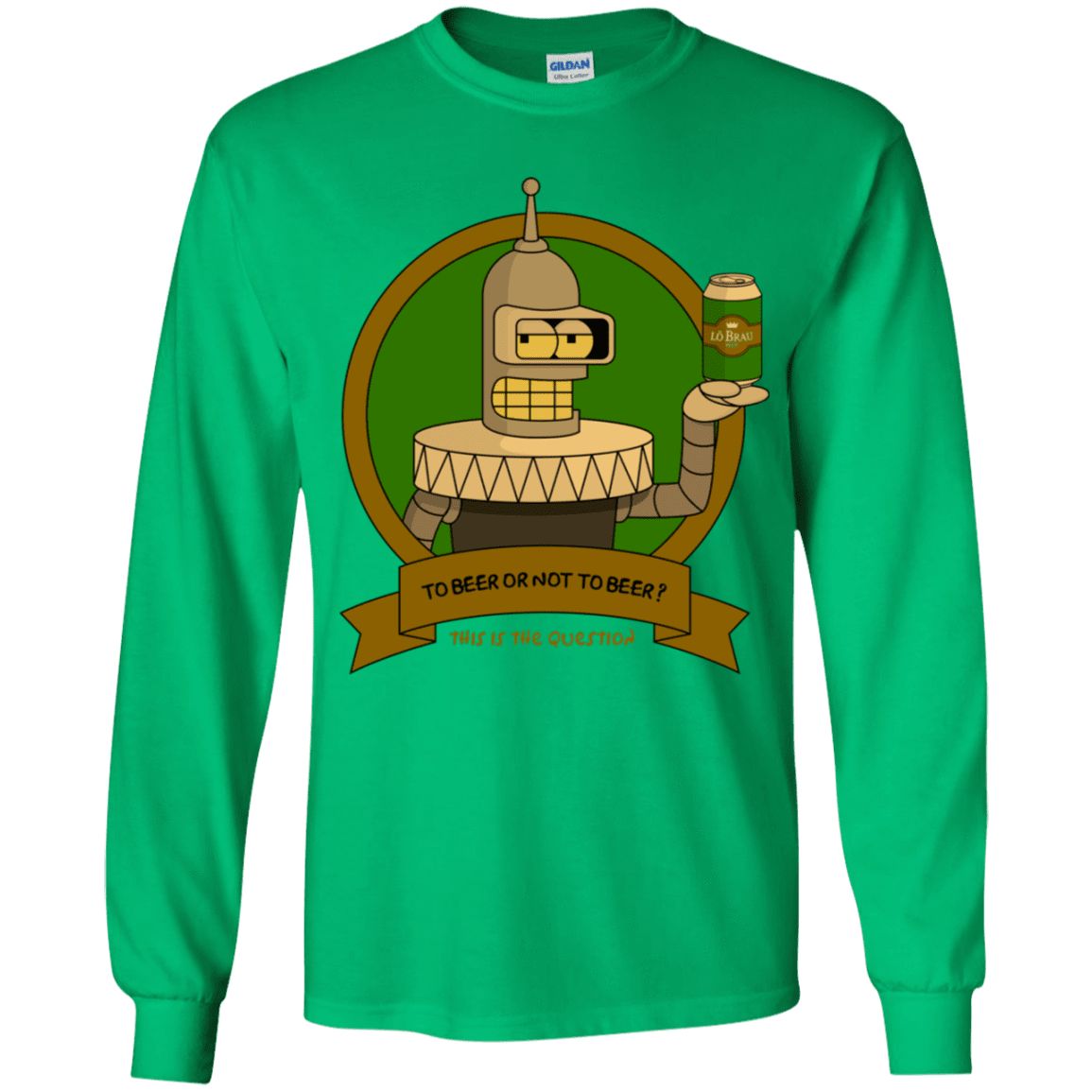 T-Shirts Irish Green / YS To Beer or not to Beer Bender Edition Youth Long Sleeve T-Shirt