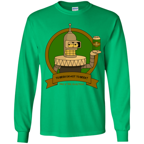 T-Shirts Irish Green / YS To Beer or not to Beer Bender Edition Youth Long Sleeve T-Shirt