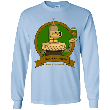 T-Shirts Light Blue / YS To Beer or not to Beer Bender Edition Youth Long Sleeve T-Shirt