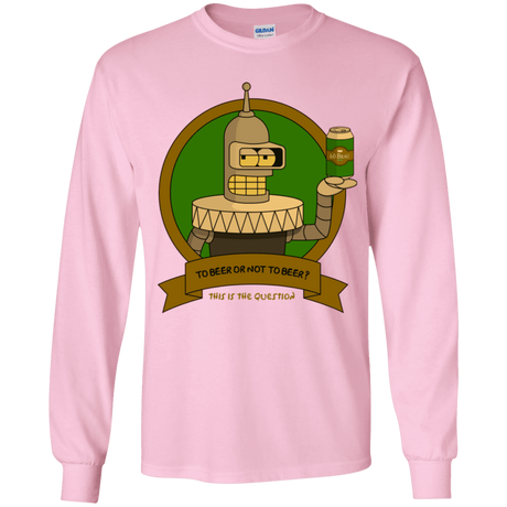 T-Shirts Light Pink / YS To Beer or not to Beer Bender Edition Youth Long Sleeve T-Shirt